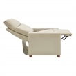 Scranton & Co Contemporary Pushback Recliner in Taupe Faux Leather