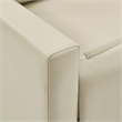 Scranton & Co Contemporary Pushback Recliner in Taupe Faux Leather