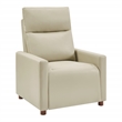 Scranton & Co Contemporary Pushback Recliner in Taupe Faux Leather