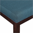Scranton & Co Parsons Dining Chair in Azure Fabric Espresso Wood Legs