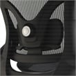 Scranton & Co Black Mesh Manager's Chair with 4D Flip Arms Chrome Base