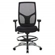Scranton & Co ProGrid Mesh Back Office Chair in Coal Black Fabric