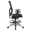 Scranton & Co ProGrid Mesh Back Office Chair in Coal Black Fabric