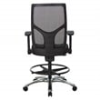 Scranton & Co ProGrid Mesh Back Office Chair in Coal Black Fabric
