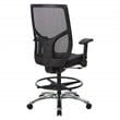 Scranton & Co ProGrid Mesh Back Office Chair in Coal Black Fabric