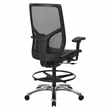Scranton & Co ProGrid Mesh Back Drafting Chair with Black Mesh Seat