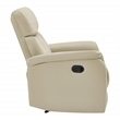Scranton & Co Contemporary Pushback Recliner in Taupe Faux Leather