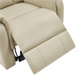 Scranton & Co Contemporary Pushback Recliner in Taupe Faux Leather