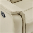 Scranton & Co Contemporary Pushback Recliner in Taupe Faux Leather