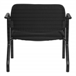 Scranton & Co Big & Tall Guest Chair in Black Fabric 500 lb Capacity
