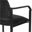 Scranton & Co Big & Tall Guest Chair in Black Fabric 500 lb Capacity