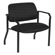 Scranton & Co Big & Tall Guest Chair in Black Fabric 500 lb Capacity