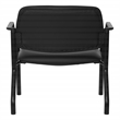 Scranton & Co Big & Tall Guest Chair in Black Fabric PU Arms 500 lb