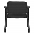 Scranton & Co Big & Tall Guest Chair in Black Fabric PU Arms 400 lb