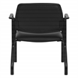 Scranton & Co Big & Tall Guest Chair in Black Fabric PU Arms 400 lb