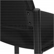 Scranton & Co Big & Tall Armless Guest Chair in Black Fabric 400 lb