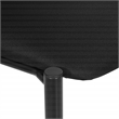 Scranton & Co Big & Tall Armless Guest Chair in Black Fabric 400 lb