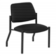 Scranton & Co Big & Tall Armless Guest Chair in Black Fabric 400 lb