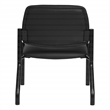 Scranton & Co Big & Tall Armless Guest Chair in Black Fabric 500 lb