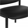 Scranton & Co Big & Tall Armless Guest Chair in Black Fabric 500 lb
