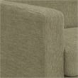 Scranton & Co Easy-Care Loveseat in Sea Green Fabric with Chrome Finished Legs