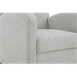 Scranton & Co Club Chair & Ottoman in Herringbone Smoke Gray Fabric