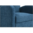 Scranton & Co Club Chair & Ottoman in Herringbone Navy Blue Fabric