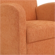 Scranton & Co Club Chair & Ottoman in Herringbone Orange Fabric
