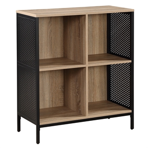 Scranton & Co 4-Cube Storage Bookcase in River Oak - 29&quotWx13.5&quotDx34&quotH