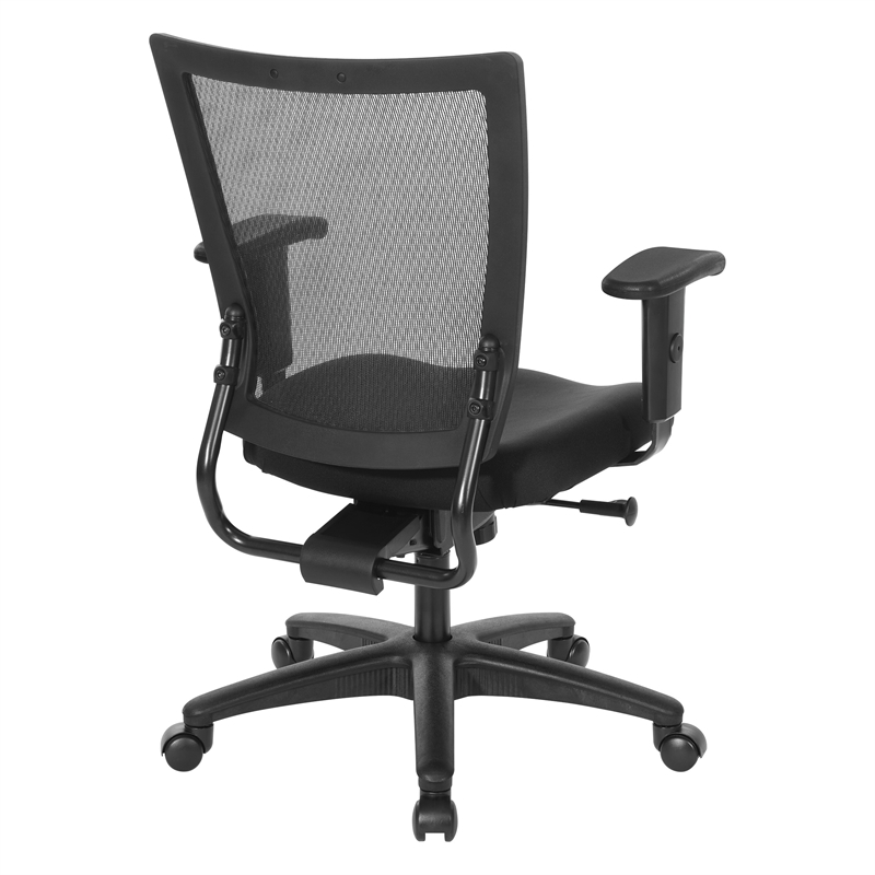 Scranton & Co Ergonomic Task Chair in Black Coal FreeFlex Fabric Seat