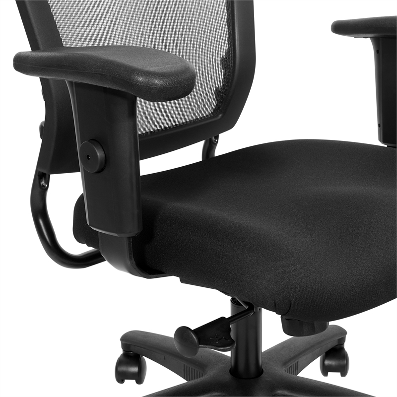 Scranton & Co Ergonomic Task Chair in Black Coal FreeFlex Fabric Seat