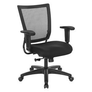 Scranton & Co Ergonomic Task Chair in Black Coal FreeFlex Fabric Seat