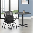 Scranton & Co Folding Chair 2-Pack in Black Coal FreeFlex Fabric