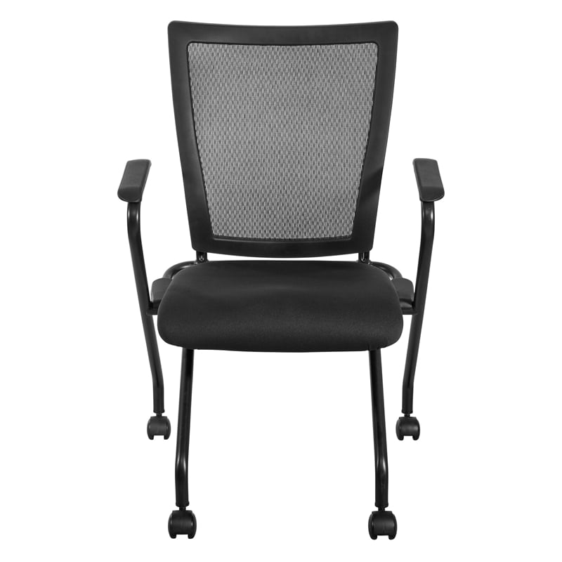 Scranton & Co Folding Chair 2-Pack in Black Coal FreeFlex Fabric