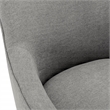 Scranton & Co Upholstered Office Chair in Fog Brown Fabric with Rustic Wood Base