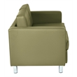 Scranton & Co Contemporary Loveseat in Dillon Sage Green Faux Leather