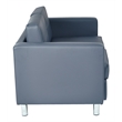 Scranton & Co Contemporary Loveseat in Dillon Blue Faux Leather