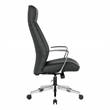 Scranton & Co Contemporary High Back Office Chair in Dillon Black Fabric