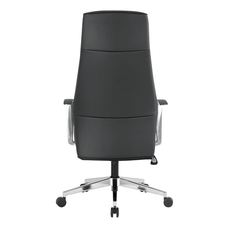 Scranton & Co Contemporary High Back Office Chair in Dillon Black Fabric