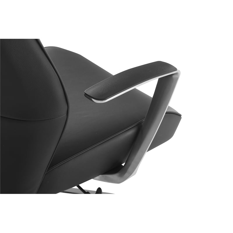 Scranton & Co Contemporary High Back Office Chair in Dillon Black Fabric