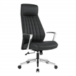 Scranton & Co Contemporary High Back Office Chair in Dillon Black Fabric