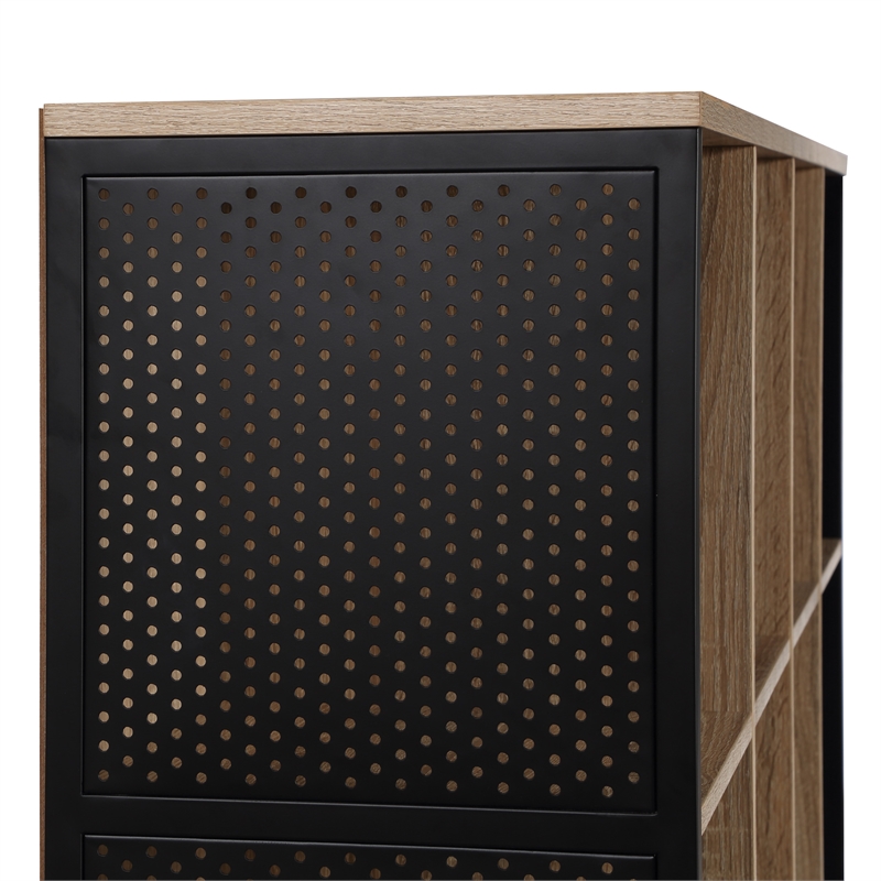 Scranton & Co Contemporary 8-Cube Bookcase in River Oak Engineered Wood