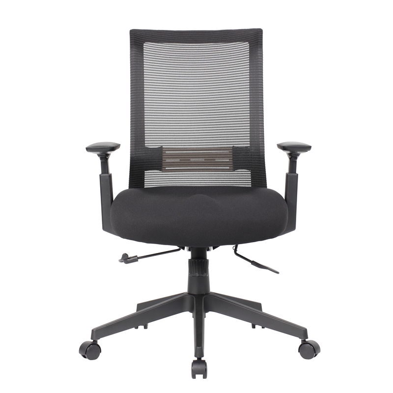 Scranton & Co Ergonomic Mesh Back Task Chair with Lumbar Support in Black
