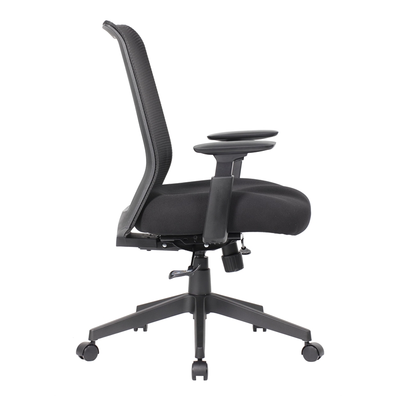 Scranton & Co Ergonomic Mesh Back Task Chair with Lumbar Support in Black