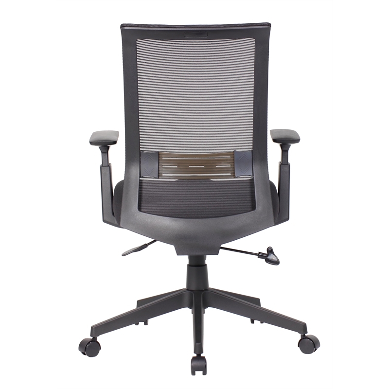 Scranton & Co Ergonomic Mesh Back Task Chair with Lumbar Support in Black