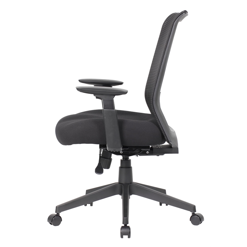 Scranton & Co Ergonomic Mesh Back Task Chair with Lumbar Support in Black