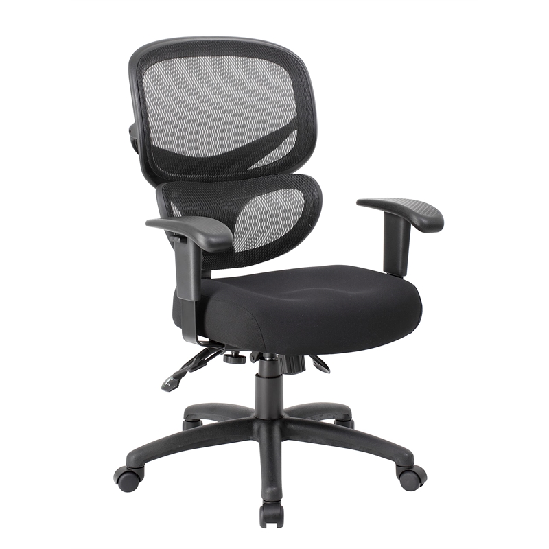 Scranton & Co Multi Function Mesh Task Chair with Adjustable Arms and 27