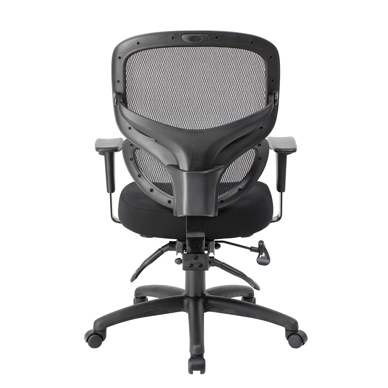 Scranton & Co Multi Function Mesh Task Chair with Adjustable Arms and 27