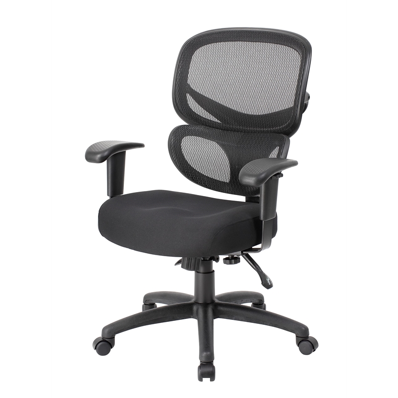 Scranton & Co Multi Function Mesh Task Chair with Adjustable Arms and 27