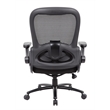 Scranton & Co Heavy Duty Flip Arm Mesh Task Chair 400 lb. Capacity in Black